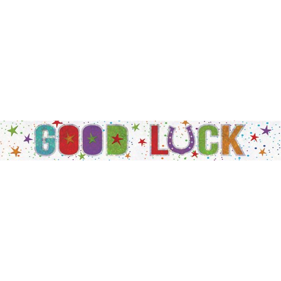 Banner Holographic Good Luck : Amscan Asia Pacific