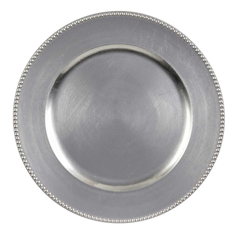 Premium Charger Plate Metallic Silver : Amscan Asia Pacific