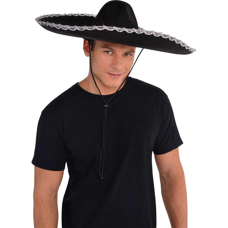 black sombrero hat