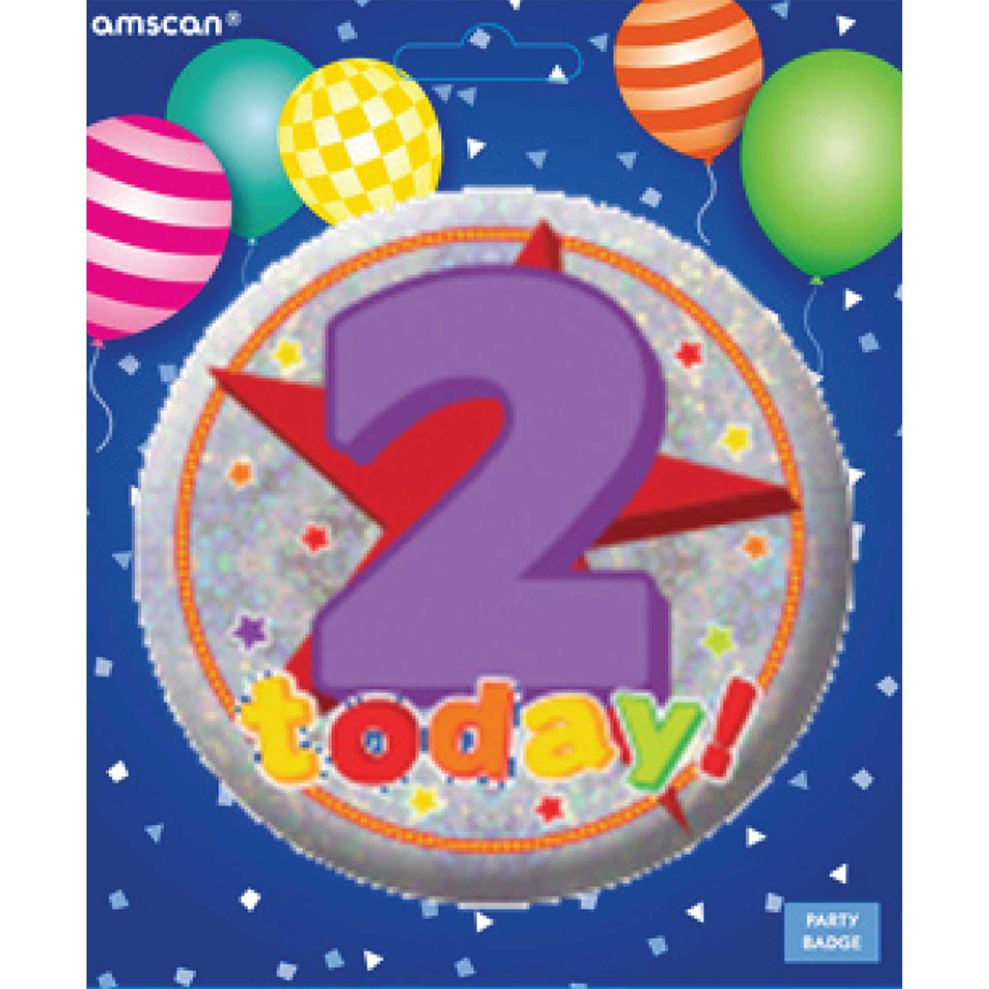 Badge Birthday Girl! Confetti 6cm