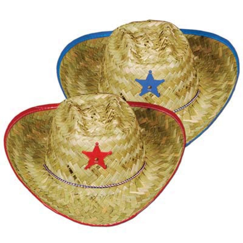 Cowboy Hat Child Size Blue or Red Designs : Amscan Asia Pacific