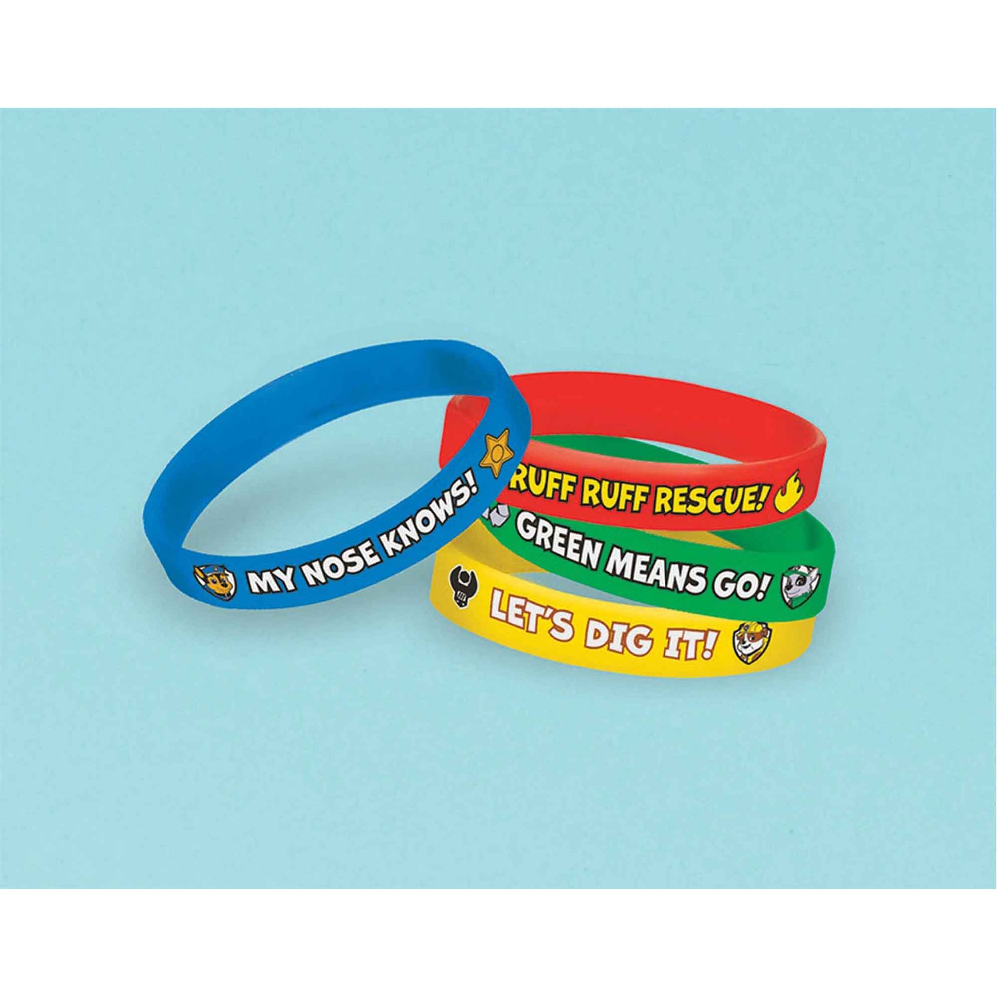 paw patrol rubber bracelets