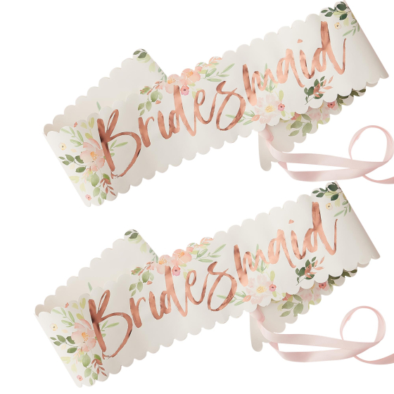 bridesmaid sashes australia