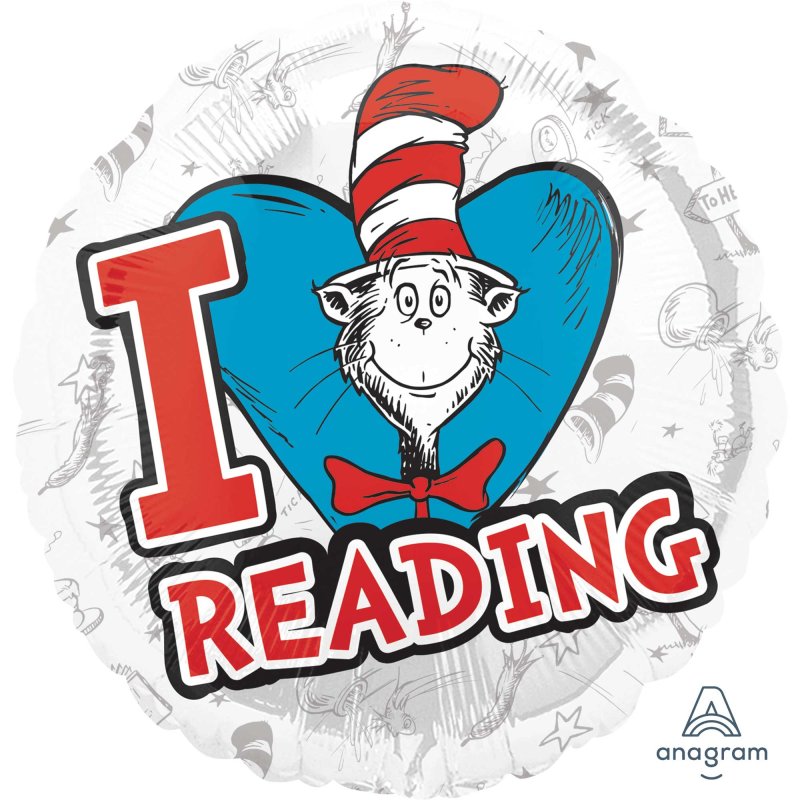 45cm Standard HX Dr. Seuss Hats Off to Reading S60 : Amscan Asia Pacific