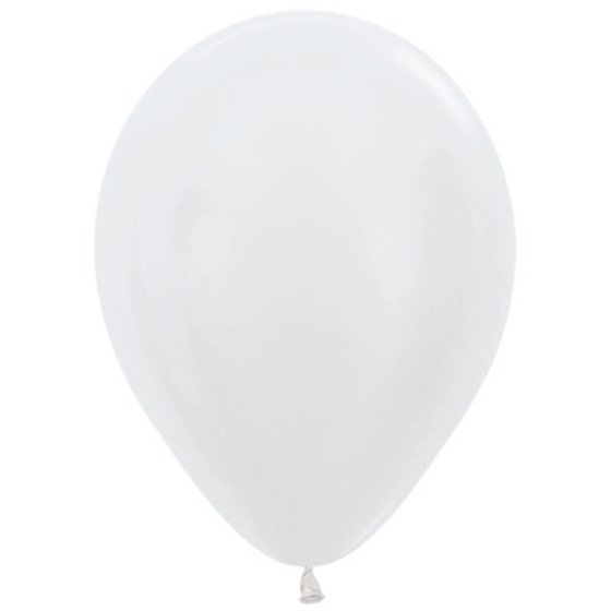 Sempertex 12cm Satin Pearl White Latex Balloons 406, 50PK : Amscan Asia ...