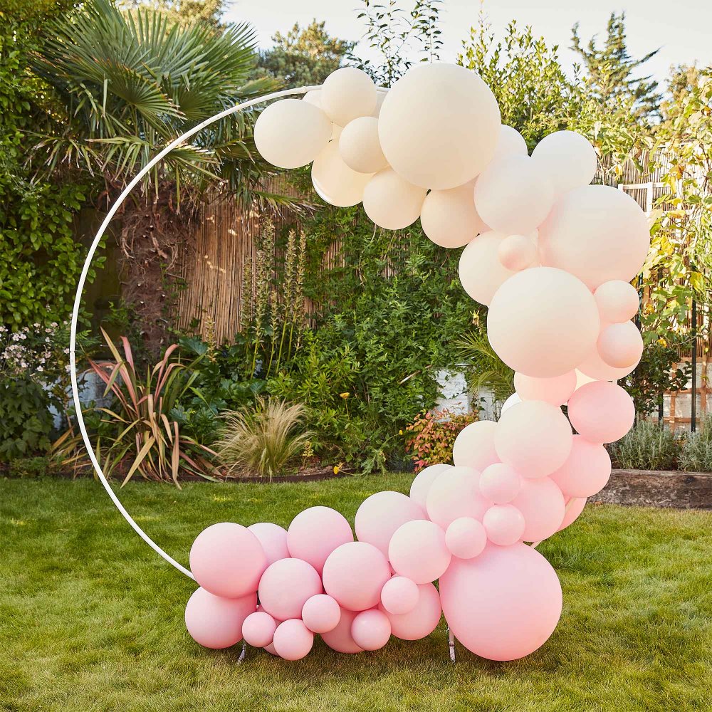 Balloon Arch Pink Cream White Amscan Asia Pacific   69604 Ba 129 1 1 3 1000 