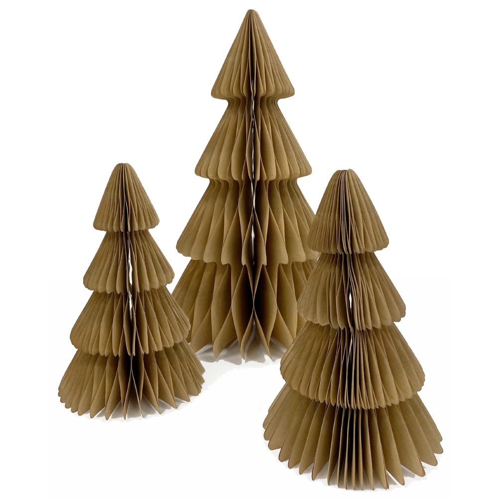 Christmas Honeycomb Natural Tree Decoration 20cm : Amscan Asia Pacific