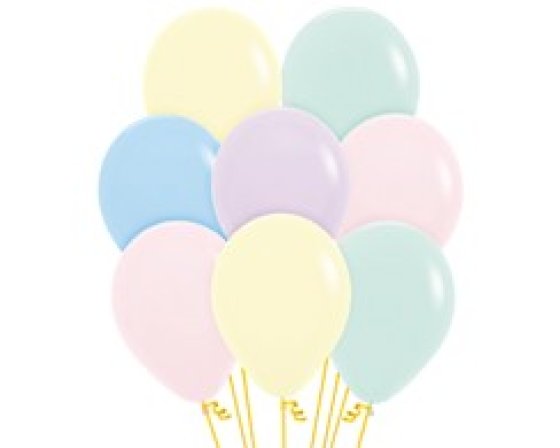 Sempertex 30cm Pastel Matte Assorted Latex Balloons, 25PK : Amscan Asia ...